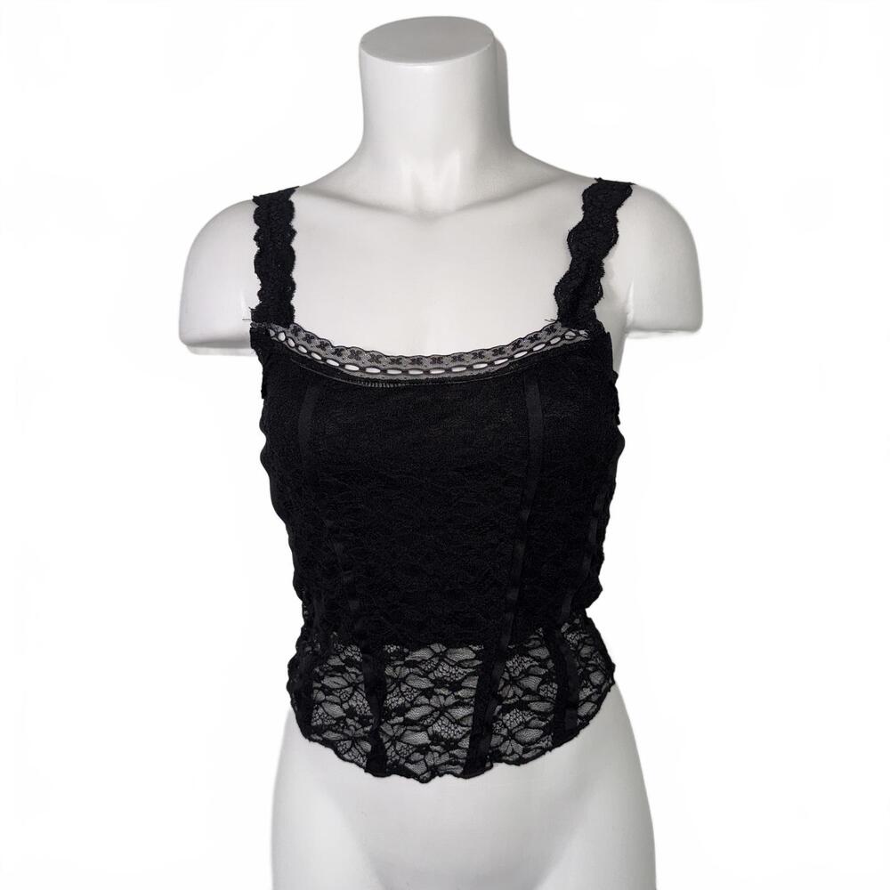 Lacey Black Tank Top